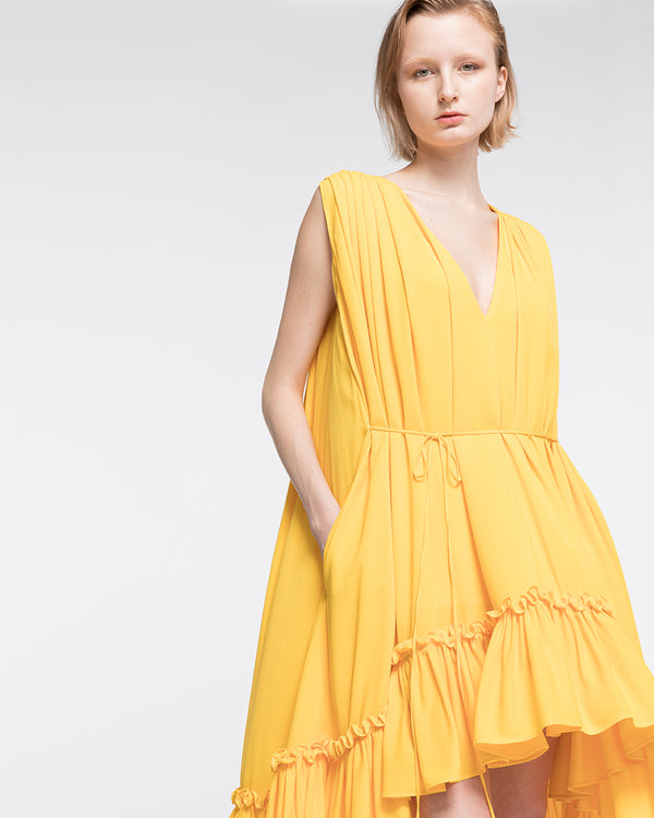 Club factory yellow on sale dress