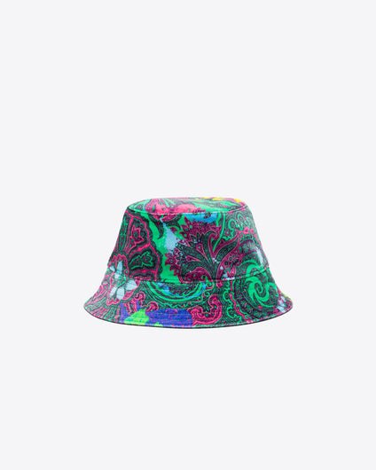 VELVET BUCKET HAT - MOTLY PAISLEY