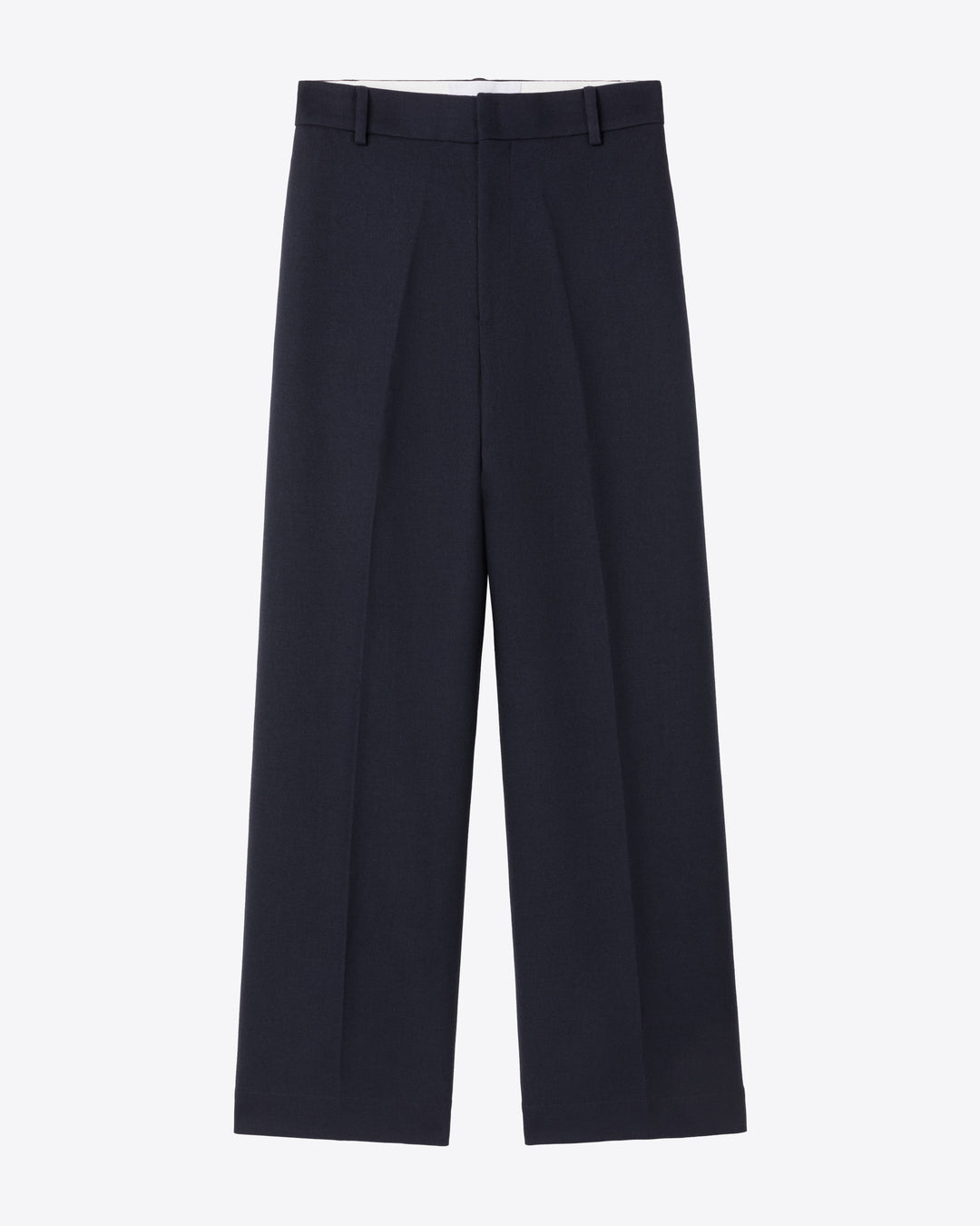 DOUBLE WOOL WIDE-LEG PANTS - NAVY – AZ Factory - High-End Designer