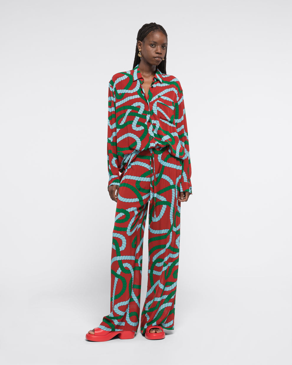 Women Regular Fit Lycra Kurti Pant - Maroon – The Pajama Factory