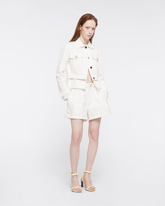 Stripe Leggings in White and Blue – AZ Factory - High-End Designer Fashion
