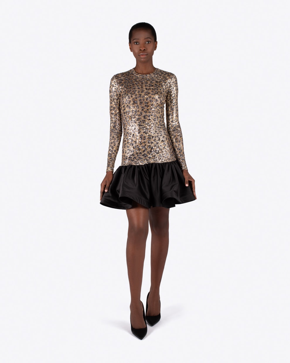 LARISSA SEQUIN DRESS - ANIMAL PRINT - AZ Factory