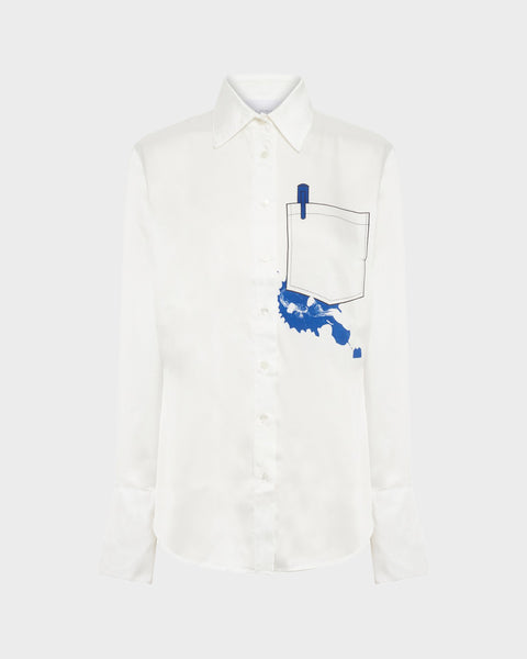 TRIBUTE INK STAIN BLOUSE - WHITE – AZ Factory - High-End 