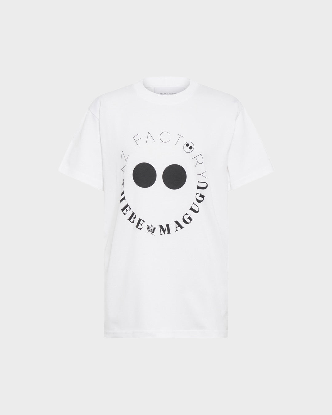 AZ FACTORY WITH THEBE MAGUGU LOGO T-SHIRT - WHITE - AZ Factory