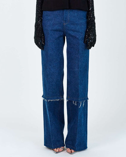 LINDA DENIM PANT - WASHED DENIM