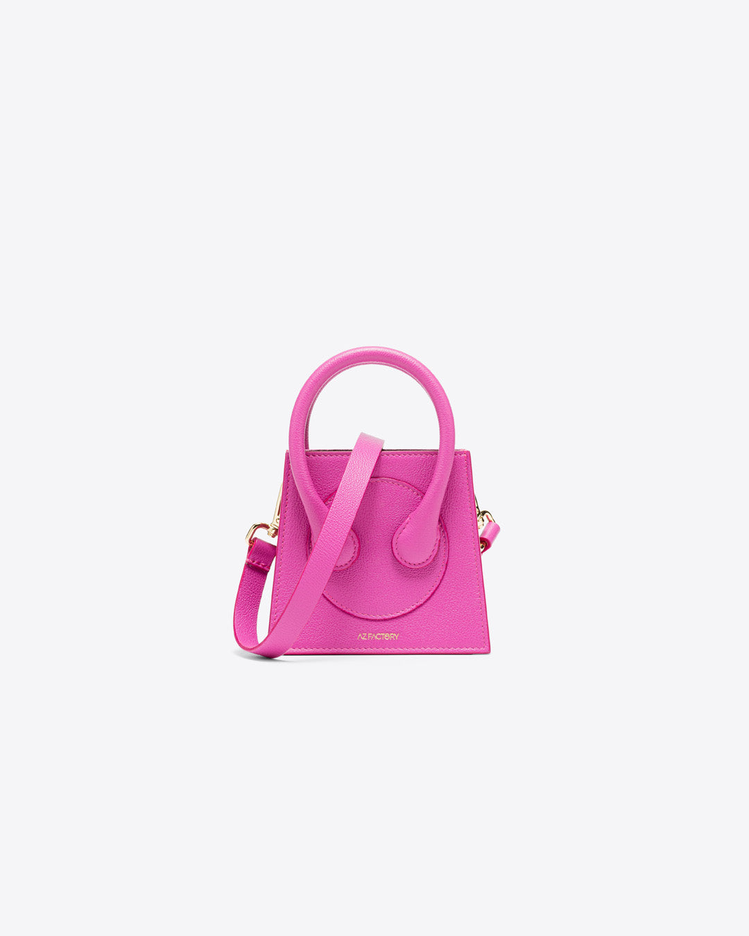 Fuchsia Spike Textured Shoulder Bag - CHARLES & KEITH US