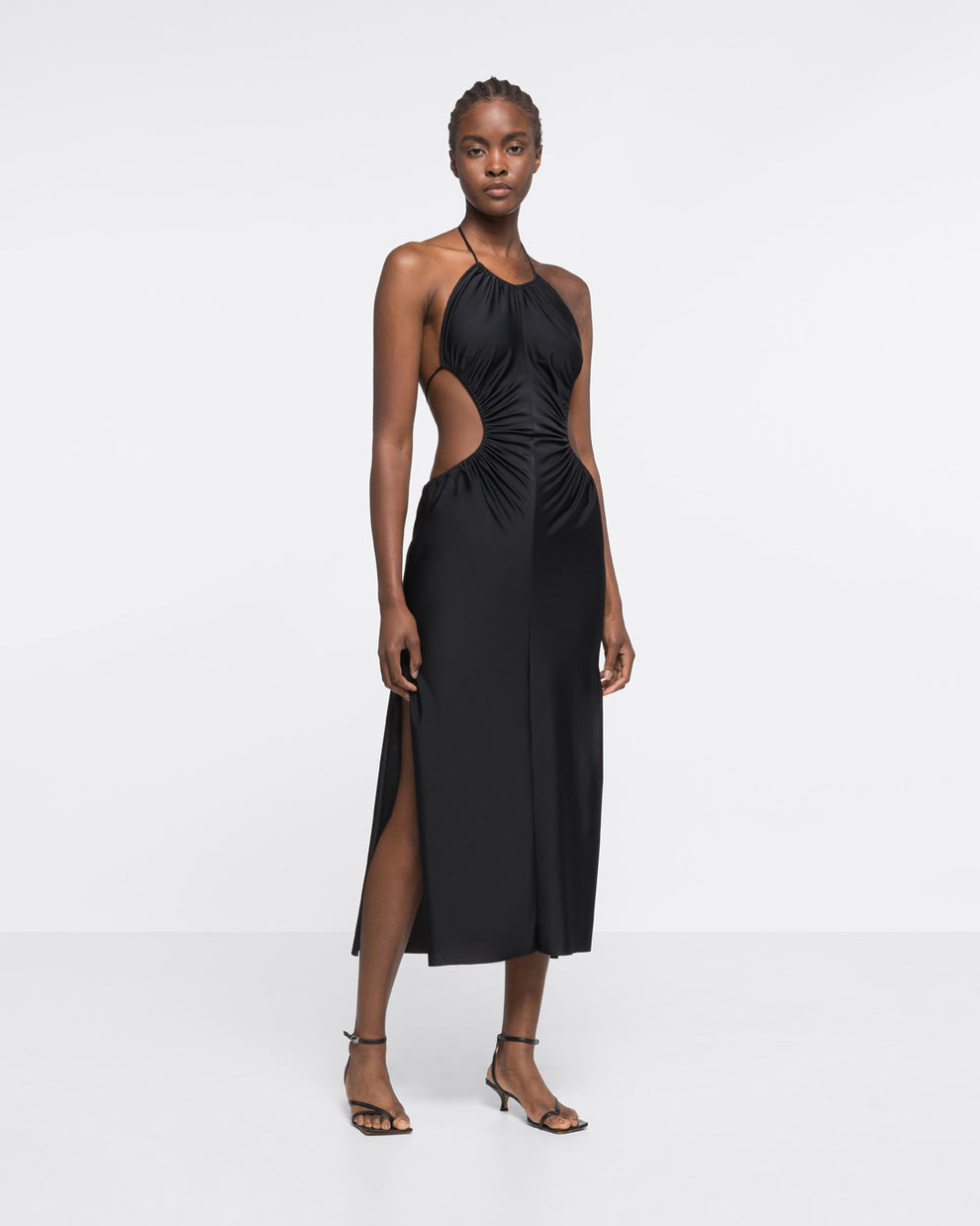 HALTER DRESS - BLACK - AZ Factory