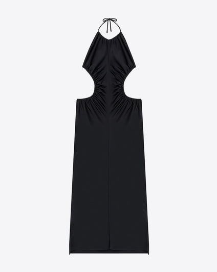 HALTER DRESS - BLACK