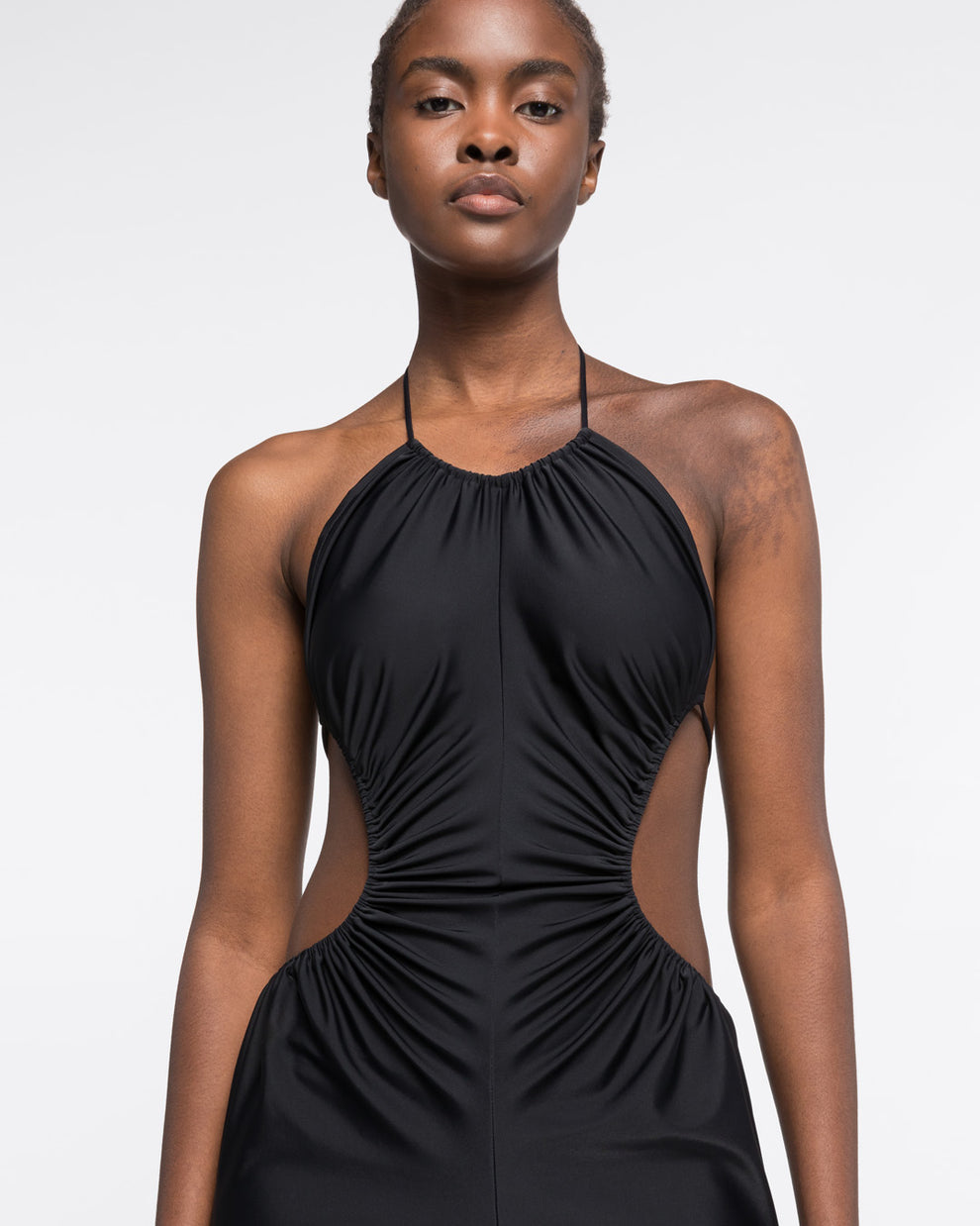 HALTER DRESS - BLACK - AZ Factory