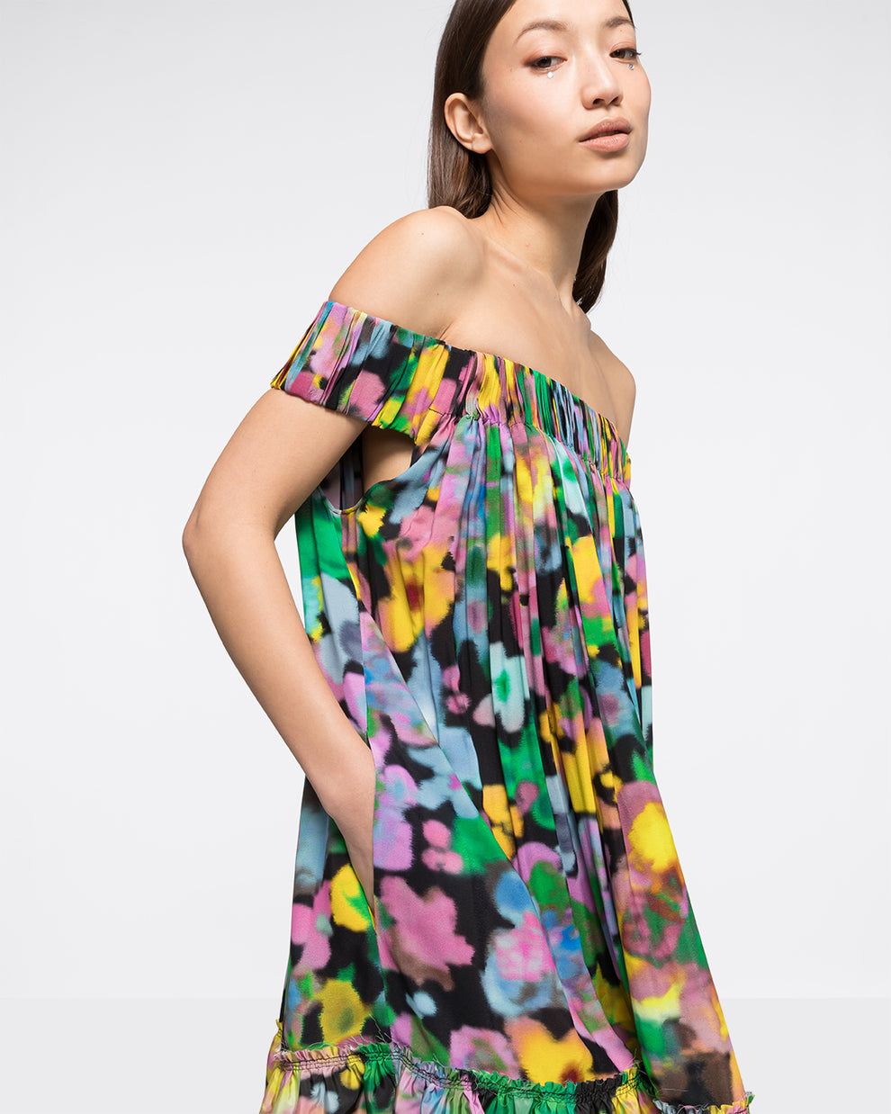 GAIA DRESS - FLOWERS PRINT - AZ Factory