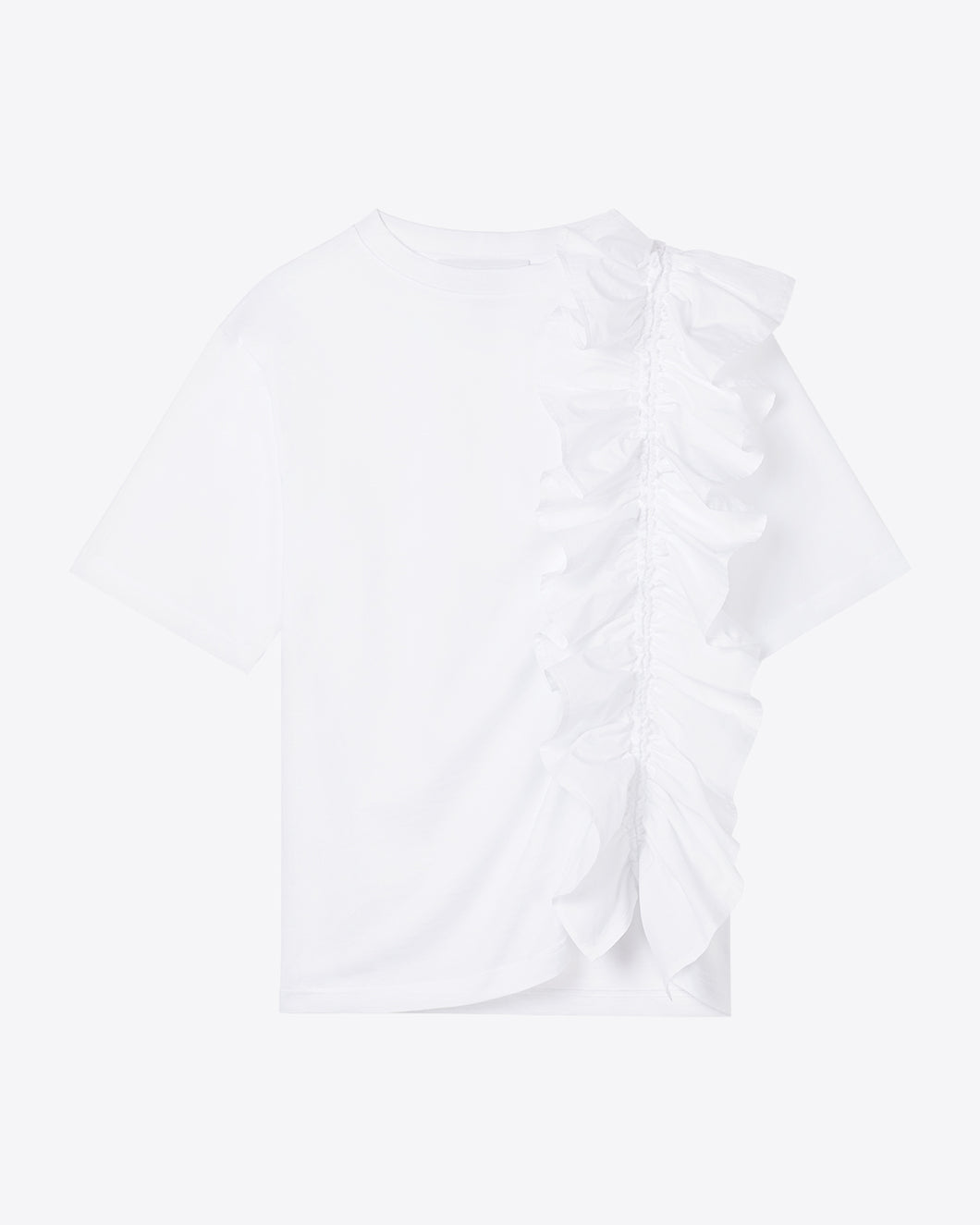 GIANT RUFFLE T - WHITE