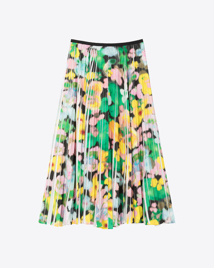 3D SKIRT - FLOWERS PRINT