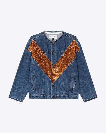 RENE GIANT V DENIM JACKET - COPPER