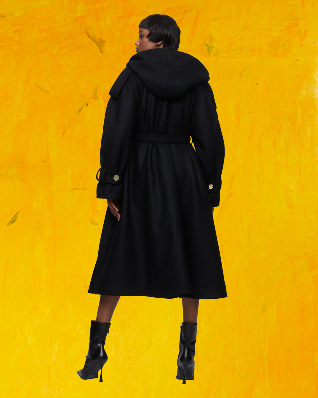 Black sales swing coats