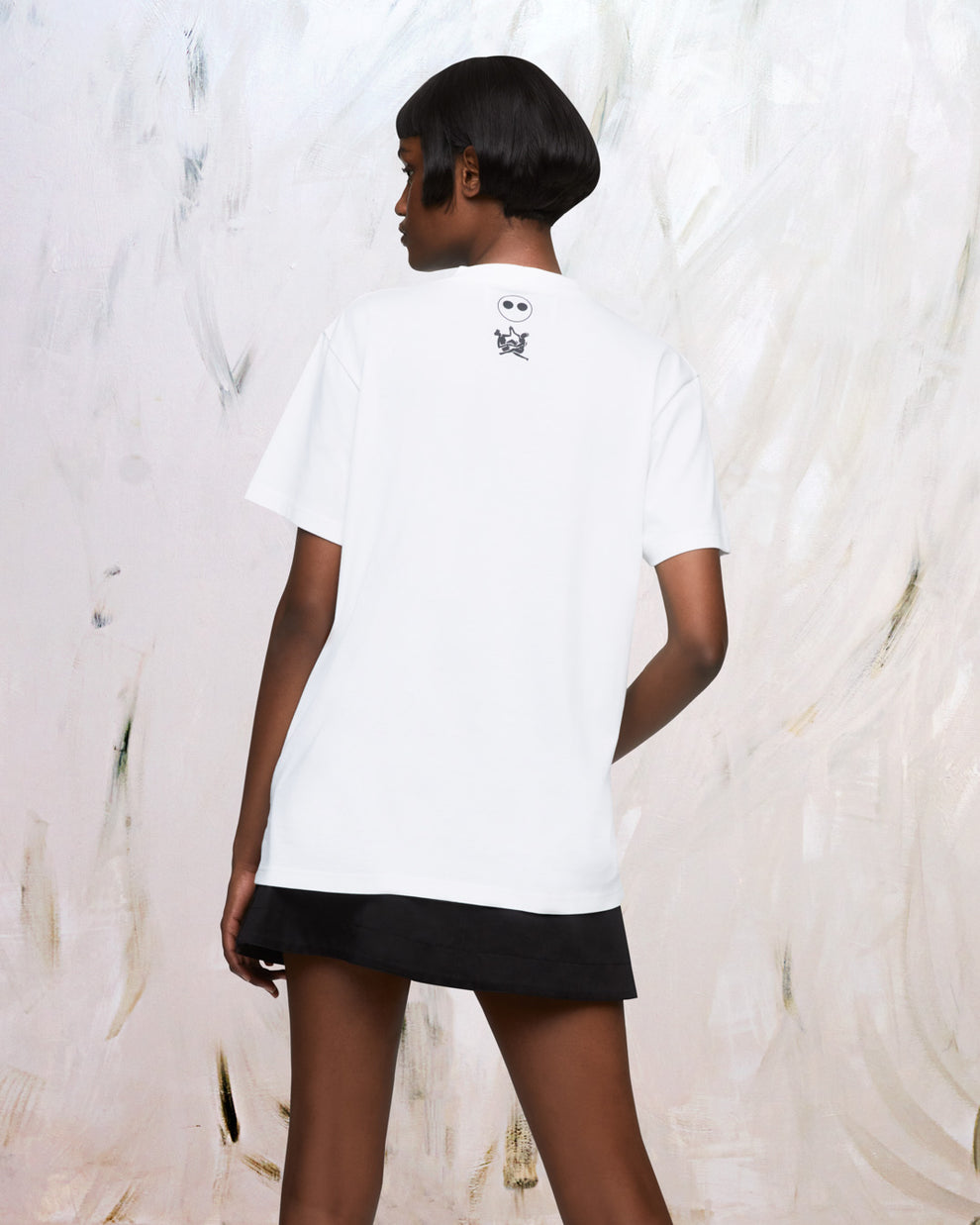 AZ FACTORY WITH THEBE MAGUGU LOGO T-SHIRT - WHITE - AZ Factory