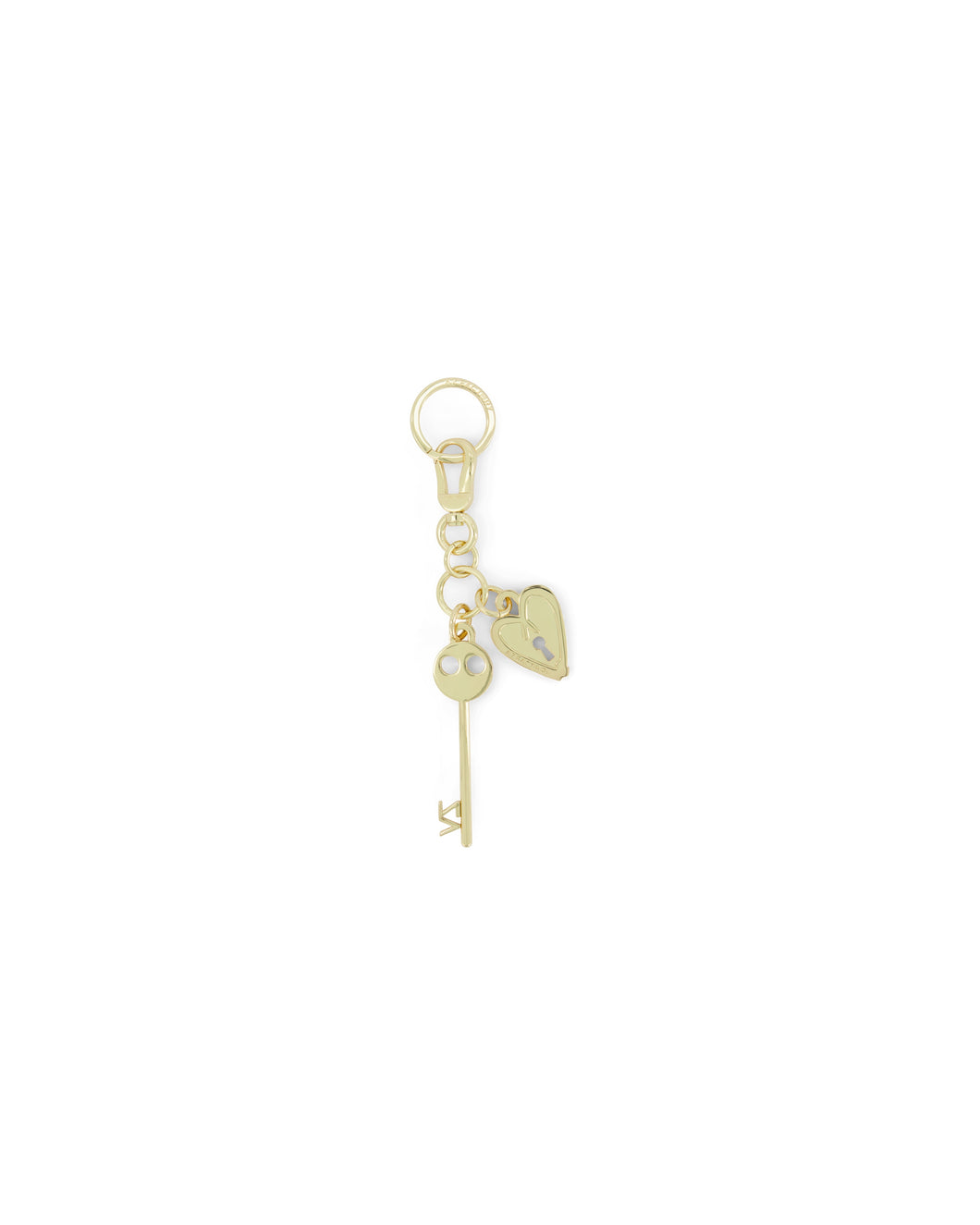 KEYRING HEART LOCK - GOLD